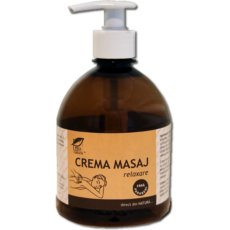 Crema de masaj relaxare, 500g, Pro-Natura